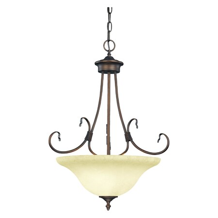 Millennium Rubbed Bronze Contemporary 3 Light Pendant 1293-RBZ